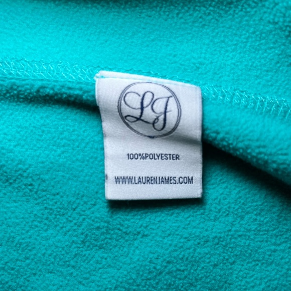 LAUREN JAMES CO. PREPTEC BLAKELY FLEECE TEAL VEST. SIZE XS - Picture 10 of 11